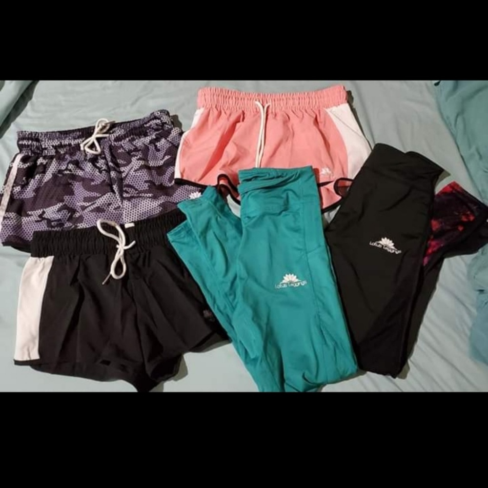 Lotus leggings and shorts